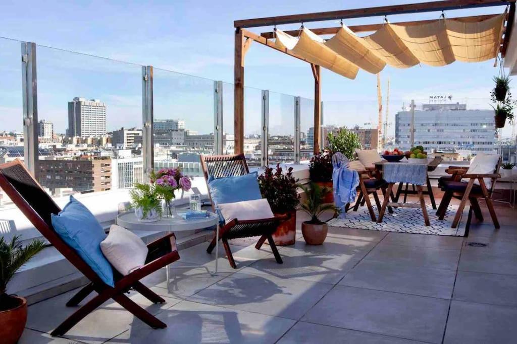 Wishome - Atico Con Espectacular Terraza En Bernabeu Madrid Ngoại thất bức ảnh