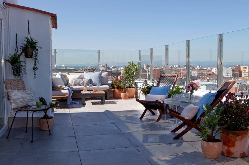 Wishome - Atico Con Espectacular Terraza En Bernabeu Madrid Ngoại thất bức ảnh